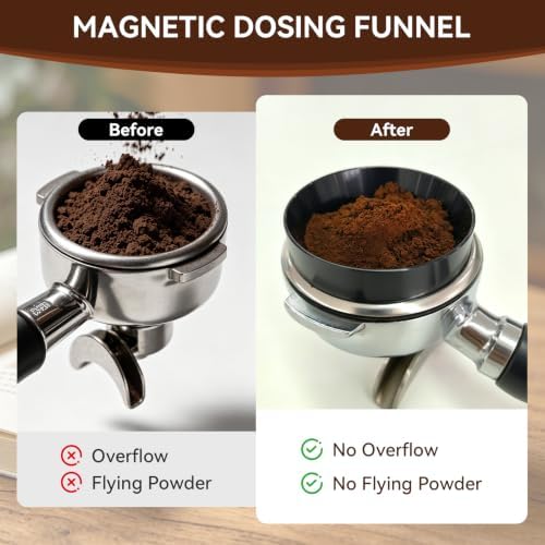 7 PCS Espresso Accessories Set with 53.3mm Spring Loaded Tamper - Image 5