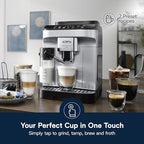 De'Longhi Magnifica Evo Automatic Espresso Machine, Milk Frother, Silver - Image 4