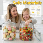 Masthome Glass Cookie Jar with Airtight Lid, 1 Gallon, Wide Mouth Storage - Image 5