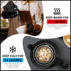 Insulated Coffee Carafe, 51 oz, Keeps Hot for 12H, Black - Image 2