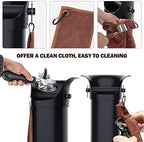 Knock Box for Espresso Grounds, Home and Commercial Use Knockbox with Removable Non-Slip Base & Barista Towel, Espresso Knock Box, Coffee Grind Collection Dump Bin, Extra Large - Image 5