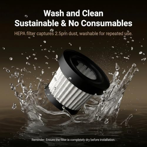 Barista Coffee Vacuum Cleaner - for Coffee Powder Clean& Grinder Residue, Mini Handheld Coffee Powder Cleaner with Brushless Motor, 23g Powder Bin, Blowing & Inflating 2 Suction Modes - Image 5
