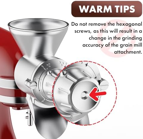 InnoMoon Metal Grain Mill Attachment for KitchenAid Stand Mixer - Image 3