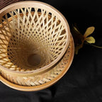 Bamboo Pour Over Coffee Dripper, Hand Drip Coffee Cone Filter, with Fixed Tray, Reusable Pourover Coffee Brewer, for Filter Coffee - Brews 1-3 Cups - Image 4