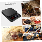 Cabilock 5kg Electronic Coffee Scale Timer Capacity Digital Kitchen Scale for Cooking and Baking High Precision Sensors USB Powered Black - Image 6