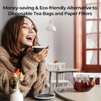 3PCS Tea Strainers for Loose Tea,Loose leaf tea infuser,Extra Fine Mesh Tea Infuser, 304 Stainless Steel & Updated Slim Threaded Lid, Loose Leaf Tea Steeper - Image 3