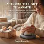 Coffee Mug Warmer for Desk & Travel - Portable Electric Cup Heater with 3 Temp Settings - Smart Beverage Warmer Coaster for Office, Home, and Outdoor Camping,Grey - Image 6