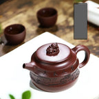 Tea Pots For Loose Tea Tea Pot 320ml Purple Clay Teapot Chinese Teapot Coffee Pot Household Teapot Retro Teapot Tea Ceremony Supplies Purple Clay Tea Set Accessories Tea Infuser Pot - Image 2