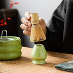 Matcha Tea Making Set 7 Piece Pack in Matcha Green, Ceramic Japanese Style Tea Ceremony Kit with Bowl, Whisk, Scoop and Stand for Home Use - Image 3