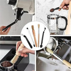 Coffee Machine Cleaning Brush Espresso Brush Kit Wooden Coffee Grinder Machine Duster Set(2set) - Image 3