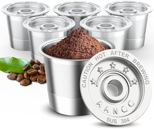 AANQQ Reusable K Cup Coffee Pods for Keurig 1.0: Brew More Save More 6 Pack by AANQQ