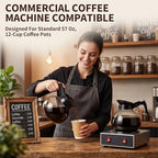 Mifoci 4 Pack 10 Cup Glass Replacement Coffee Pots 57.5 oz, Black - Image 5