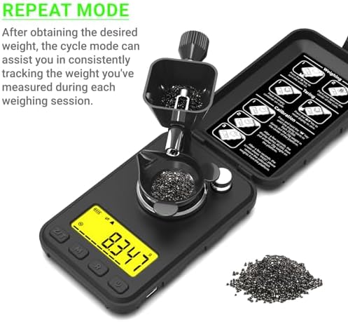 MAXUS Reloading Scale 50g/0.001g with Powder Trickler and 3 Backlight Modes - Image 3