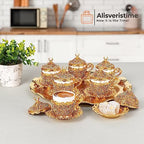 Alisveristime Gelincik Crystal Turkish Coffee Set, 27 Pc (Mix) - Image 2