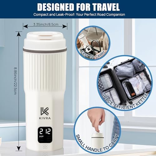 KIVRA Travel Kettle-316 Stainless Steel 450mL Portable Kettle - Image 2