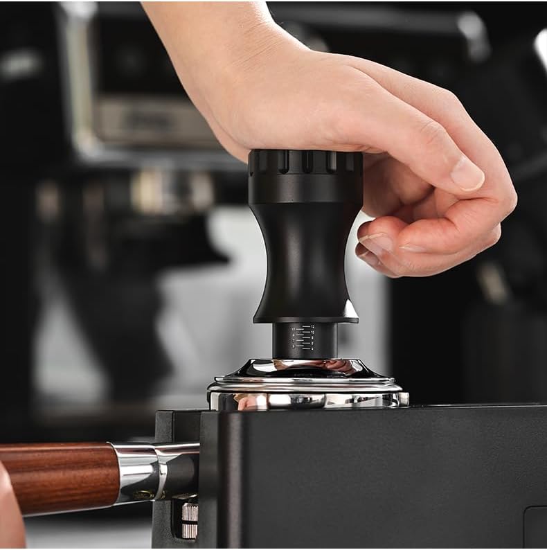 Bincoo Espresso Tamper 30lb Coffee Tamper-Stainless Steel Ground Tamper for Barista Home Coffee Espresso Accessories (Black01, 58mm) - Image 5