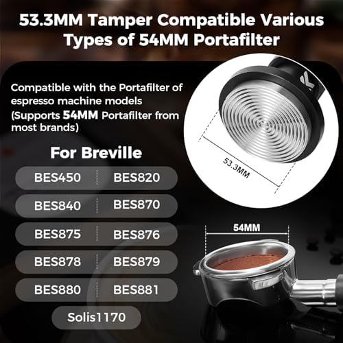 IKAPE Espresso Impact Tamper & Gravity Distributor Set 53.3mm – Complete Barista Kit with Knock Box, Cleaning Brush & Towel – Professional Coffee Accessories for Home Espresso - Image 2