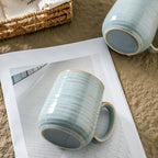 HASENSE Coffee Cups Ceramic, 15 Oz Reactive Glaze Coffee Mugs Set of 4 - Image 7