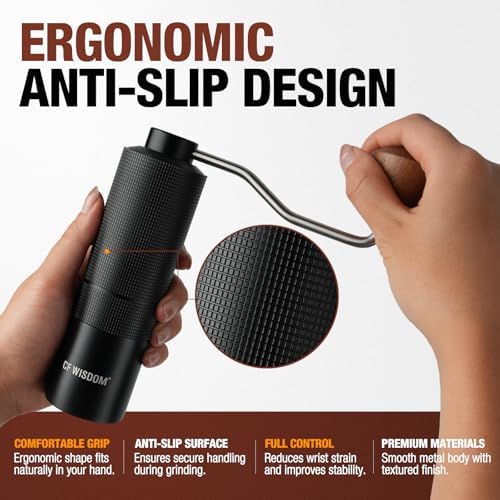 Portable Manual Coffee Grinder with Stainless Steel Conical Burr - Image 5