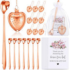 Qinyoung 50 Sets Bridal Shower Tea Party Favors for Guests, Rose Gold by Qinyoung