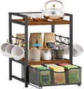 Plaviya 3-Tier Tea Bag Organizer with Drawer for Countertop by Plaviya