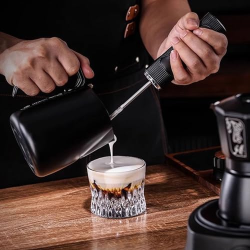 Rechargeable Handheld Electric Milk Frother for Coffee, Green, B - Image 4