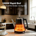 Small Gooseneck Electric Kettle 0.9L, 1000W 304 Stainless Steel - Image 5