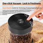 Electric Vacuum Coffee Canister, Airtight Coffee Bean Storage Container With Digital Display, 250g Glass Jar For Freshness Preservation, Coffee Grounds, Tea, Nuts & Food 250g - Image 2