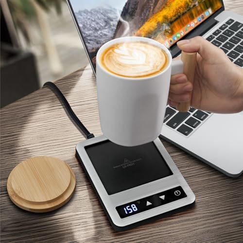 Coffee Mug Warmer & Mug Set 2025, Heated Cup for Desk with Temperature Control and Smart Auto Shut Off, 14oz - Image 6