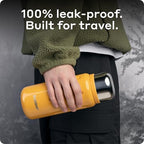 BOBBER 46 oz Stainless Steel Thermo Flask with Removable Tea Infuser – BPA-Free, Dishwasher Safe, Leak-Proof Vacuum Insulated Water Bottle – Keeps Drinks Hot for 45 Hours (Orange) - Image 3