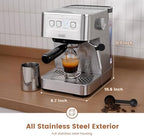 Gevi 20 Bar Espresso Machine, Programmable Coffee Maker with Milk Frother - Image 2