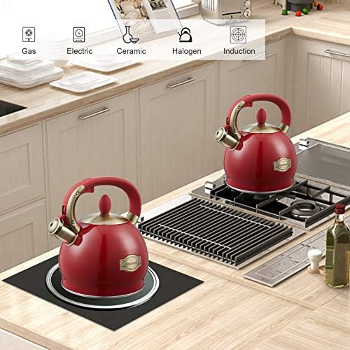 Tea Kettle -2.8 Quart Tea Kettles Stovetop Whistling Teapot Stainless Steel Tea Pots for Stove Top Whistle Tea Pot - Image 6