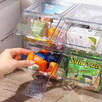 Yerliker 6 Pcs Stackable Storage Bins with Lids Organizer, Clear - Image 2