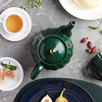 Sweejar 28FLOZ Royal Teapot with Infuser,Porcelain Tea Pot(Jade) - Image 5