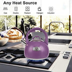 Tea Kettle for Stovetop, Food Grade Stainless Steel Water Kettle, Tea Pot for Home & Kitchen, 3.1 Quart - Image 2