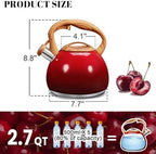 GGC Whistling Tea Kettle for Stove Top, 3.2QT/3L Stainless Steel Tea Kettle - Image 3