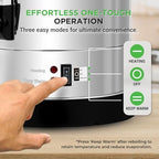 NutriChef 13L Hot Water Dispenser | Electric Water Boiler, Stainless Steel - Image 3