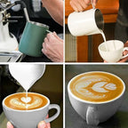 Milk Frother Cup 12oz/20oz Milk Frothing Pitcher Stainless Steel Milk Steaming Pitcher,Espresso Pitcher for Coffee Latte Art,Premium Barista Tools (Color : Green, Size : 600ml/20oz) - Image 6