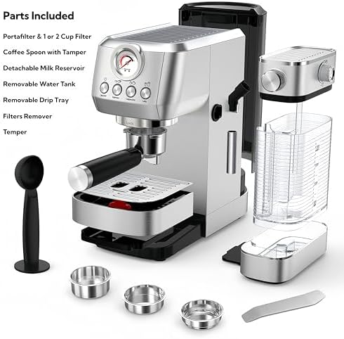 MAttinata 1633 Espresso Machine, Cappuccino Machine with Auto Milk Frother - Image 4