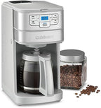 Cuisinart Automatic Grind & Brew 12-Cup Coffee Maker with Blade Grinder, Programmable Coffee Machine Glass Carafe with 1-4 Cup Setting, Brew Pause, Grind-Off Option, DGB-400, Stainless Steel - Image 2