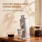 G163C Electric Single Dose Coffee Grinder with 63mm CNC 8-Core Conical Burr, 72W 160 RPM, Stepless Adjustment & Anti-Static for Espresso and Pour Over, Coffee Bean Miller (Black) - Image 2