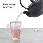 Japanese Cast Iron Teapot With Stainless Steel Infuser For Loose Leaf Tea And Teabags, Cast Iron Tea Kettle Stovetop Safe, 600ml/20oz - Image 4