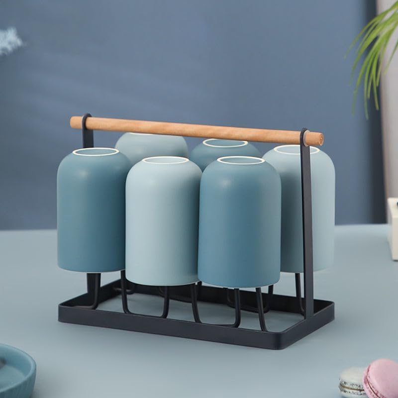 Water Pitcher Water Set Household Water Cup Set Living Room Tea Cup Simple with Tray 6 Pack Water Jug - Image 6