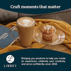 Libbey Cavana Tall Clear Glass Coffee Mugs Set of 4 (16.4 oz), Extra Tall Clear Coffee Mug with Handle, Tapered Latte Mug, Dishwasher Safe - Image 6