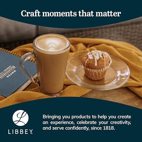 Libbey Cavana Tall Clear Glass Coffee Mugs Set of 4 (16.4 oz), Extra Tall Clear Coffee Mug with Handle, Tapered Latte Mug, Dishwasher Safe - Image 6