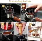 Espresso Dosing Funnel 6 Pcs Coffee Measuring Ring, Espresso Brewing Tool, Maker (51MM 53MM 58MM)(White 53mm) - Image 5