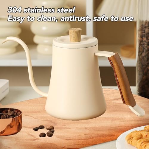 Generic Gooseneck Pour Over Coffee Kettle, 600ml Stainless Steel Electric Kettle with Ergonomic Handle, for Brewing Coffee Tea and Outdoor Camping - Image 5