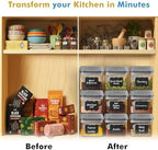 Shazo 9PC (0.5L, 2.1 Cup, 17oz) Airtight Food Storage Containers + 9 Spoons - Image 5