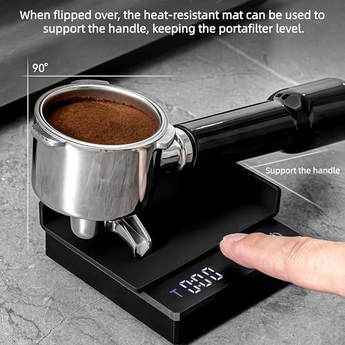 Compact Coffee Scale with Timer, Rechargeable Digital Espresso Scale with 0.1g Readability, Small Coffee Scale for Espresso, Pour Over, Kitchen & Travel Brewing - Image 4