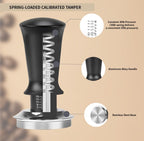 7 Pack Espresso Tamper Station&Coffee Distributor Tamper&Espresso WDT Stirrer&Coffee Tamping&Brush&Coffee Dosing Funnel&Espresso Puck Screen, Espresso Accessories for Bar Home Office (58 mm) - Image 6